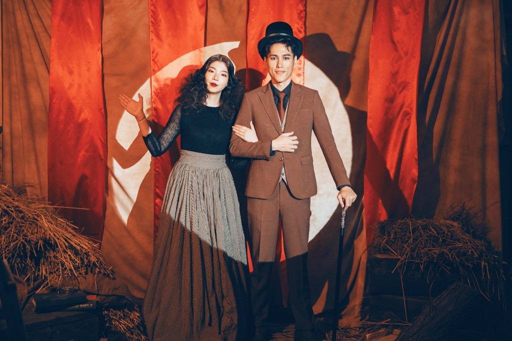 台南自助婚紗｜喜愛馬戲團的各種絕技，拍婚紗